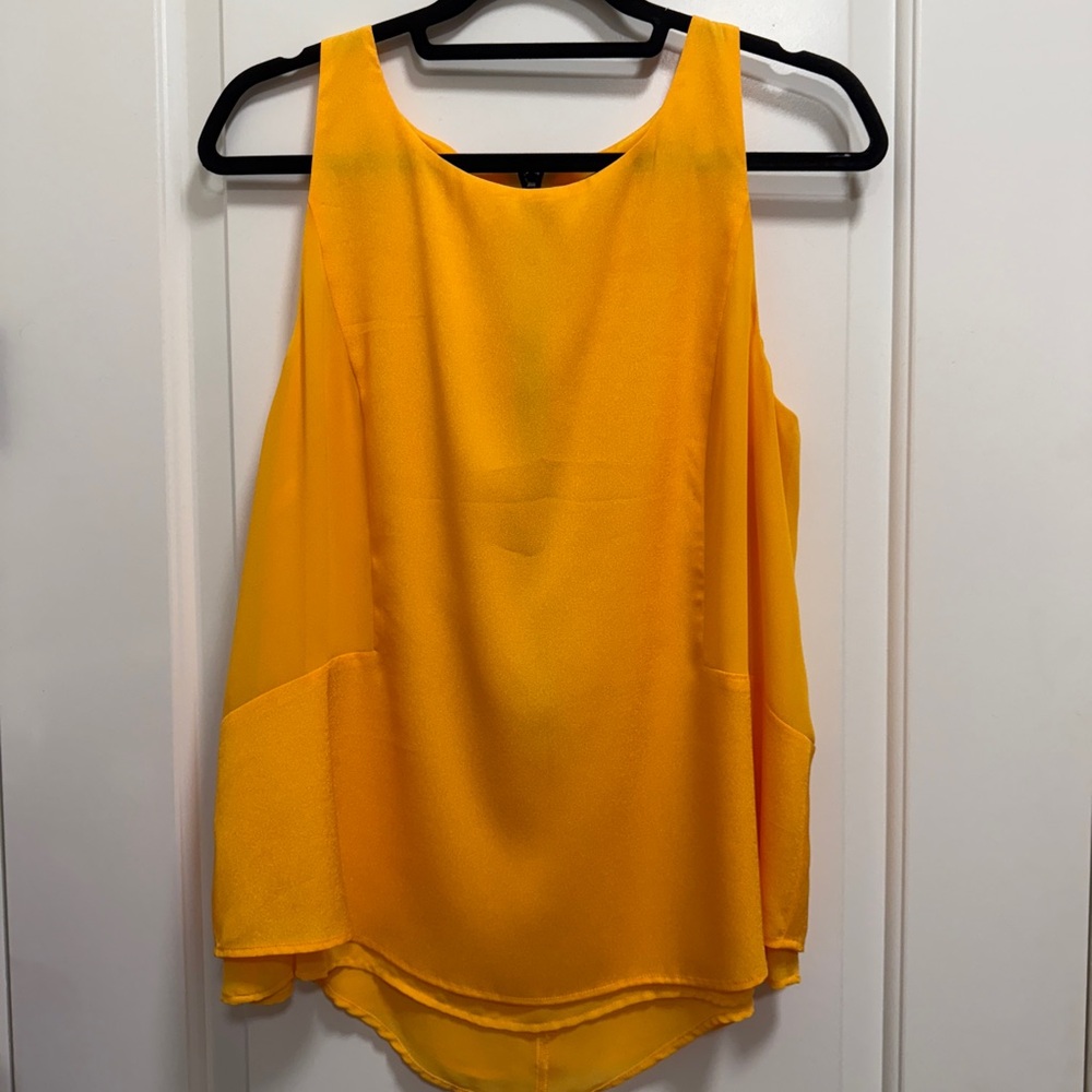 Gianni Bini Vibrant Yellow Sleeveless Blouse